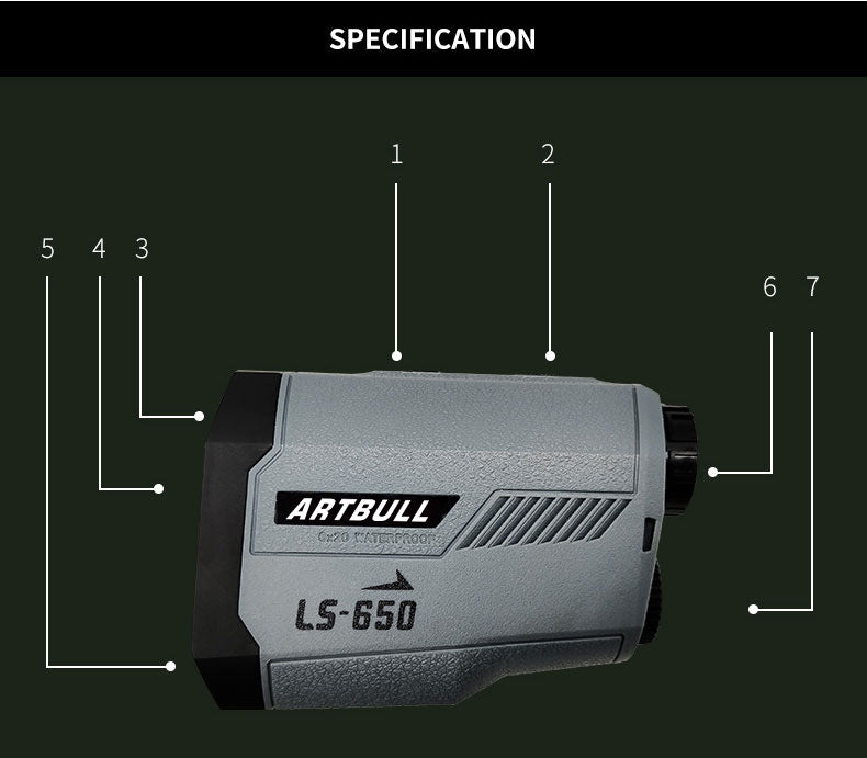 Laser Rangefinder 650m/1000m Height Measurement for Golf, Hunting and Shooting