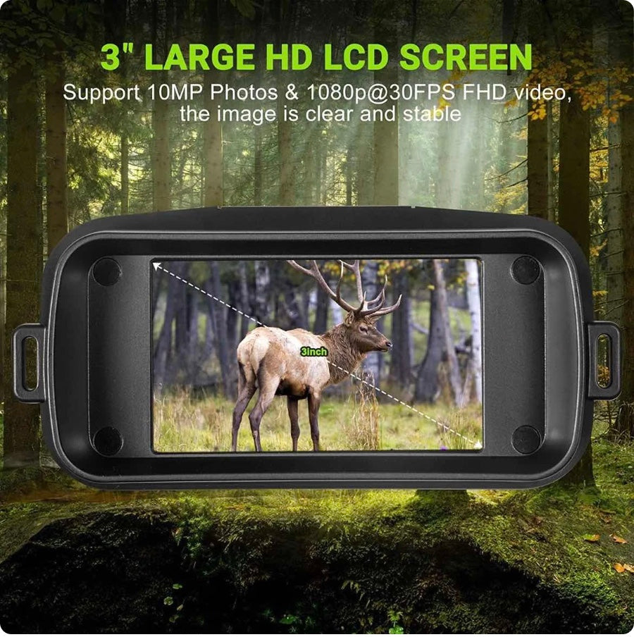 4K Night Vision Binoculars: Explore the Darkness in Stunning Clarity with 10x Digital Zoom, 800m Range, and Built-in WiFi Video Recording!