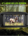 4K Night Vision Binoculars: Explore the Darkness in Stunning Clarity with 10x Digital Zoom, 800m Range, and Built-in WiFi Video Recording!