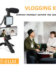"Enhance Your Content Creation with the Ultimate YouTube Starter Kit: High-Quality Microphone, Wireless Remote, Adjustable Tripod, and LED Lighting for Stunning Videos!"