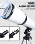 Telescope 80mm Aperture 600mm 