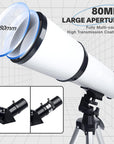 Telescope 80mm Aperture 600mm