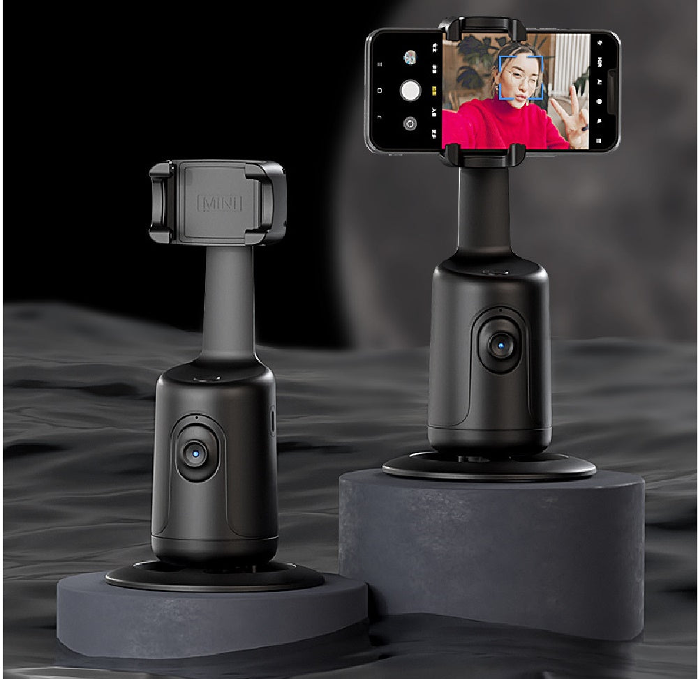 "Revolutionize Your Videos: 360° Auto Face Tracking AI Intelligence Smart Robot Stabilizer with Rechargeable Battery!"