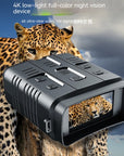 4K Night Vision Binoculars: Explore the Darkness in Stunning Clarity with 10x Digital Zoom, 800m Range, and Built-in WiFi Video Recording!