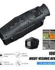 1080P Hd Infrared Night Vision Monocular Photo/Video 5X Zoom 300M For Hunting and Camping Observation