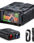4K Night Vision Binoculars: Explore the Darkness in Stunning Clarity with 10x Digital Zoom, 800m Range, and Built-in WiFi Video Recording!