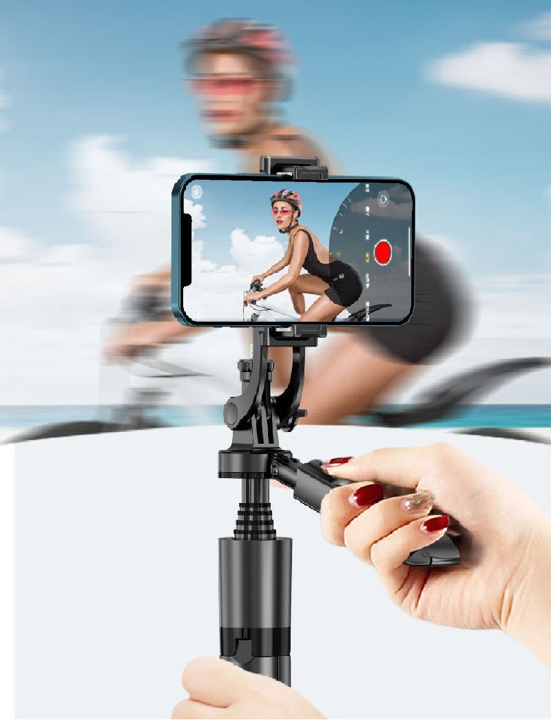 "Revolutionize Your Videos: 360° Auto Face Tracking AI Intelligence Smart Robot Stabilizer with Rechargeable Battery!"