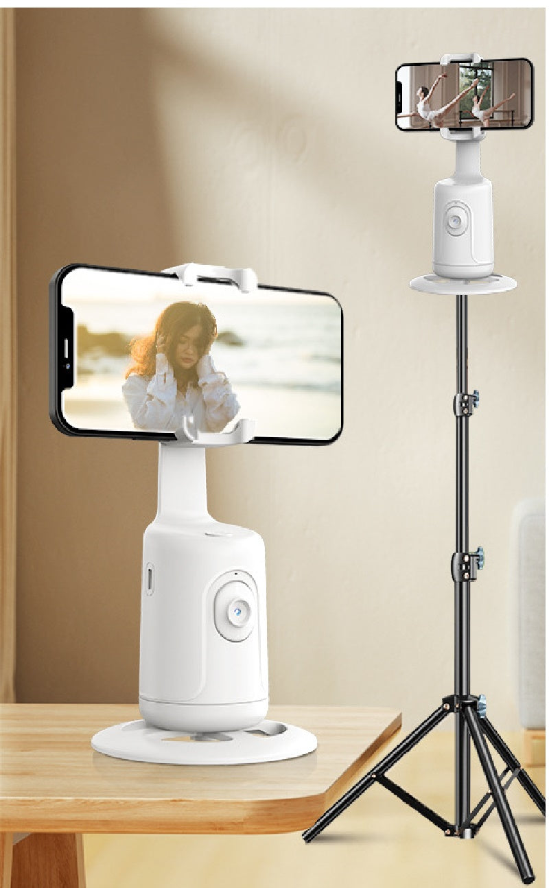 "Revolutionize Your Videos: 360° Auto Face Tracking AI Intelligence Smart Robot Stabilizer with Rechargeable Battery!"