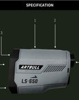 Laser Rangefinder 650m/1000m Height Measurement for Golf, Hunting and Shooting