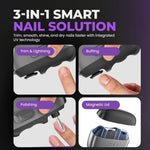 Horizon Optix Smart Nail Care Set – Cordless Electric Nail Clipper, Grinder & Buffer with Case