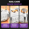 Horizon Optix Smart Nail Care Set – Cordless Electric Nail Clipper, Grinder & Buffer with Case