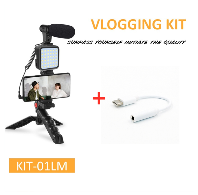 &quot;Enhance Your Content Creation with the Ultimate YouTube Starter Kit: High-Quality Microphone, Wireless Remote, Adjustable Tripod, and LED Lighting for Stunning Videos!&quot;